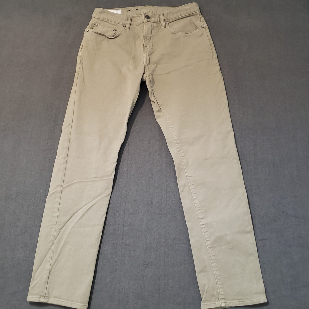 Gap Slim Stretch Chinos Mens 30x32 Taupe Casual Pants‎